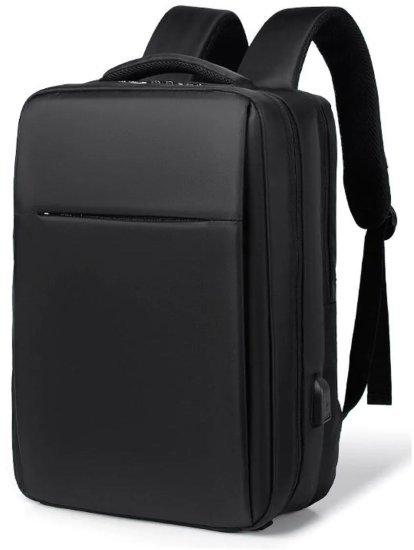 306247_b_1.jpg תיק גב למחשב נייד בגודל 15.6 אינץ’ דגם The FlexVoy Edge מבית Camel Mountain - צבע שחור