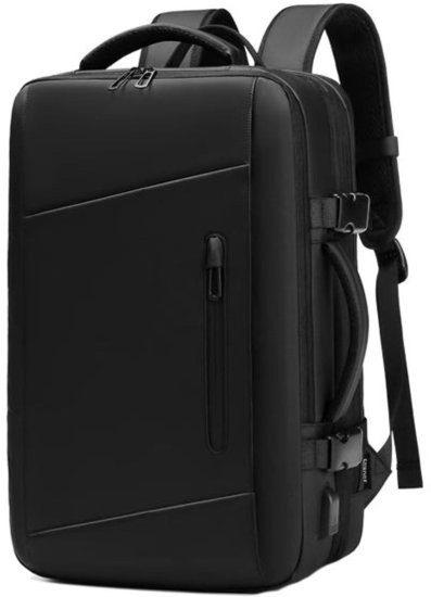 תיק גב למחשב נייד בגודל 17 אינץ’ דגם The TrailPod Prime מבית Camel Mountain - צבע שחור