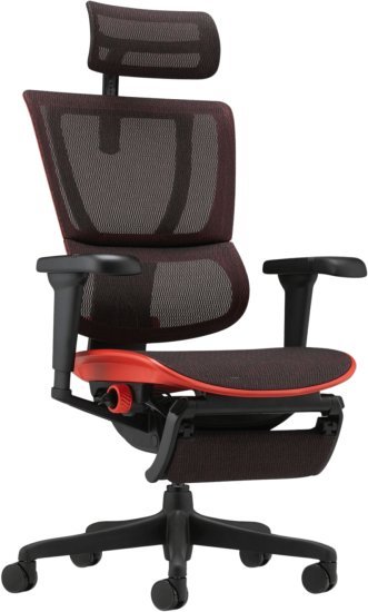 כיסא רשת גיימינג Comfort Mirus Ultra מבית Keisar - צבע אדום