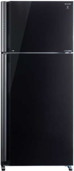מקרר אינוורטר 2 דלתות מקפיא עליון 588 ליטר Sharp No-Frost SJ-GPRN75D-BK - צבע זכוכית שחורה