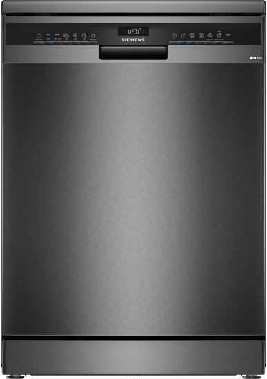 מדיח כלים רחב עומד Siemens IQ300 SN23EC03ME - דמוי נירוסטה מושחרת - תוצרת פולין - אחריות יבואן רשמי BSH