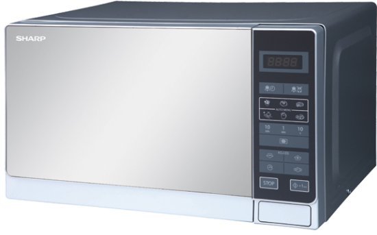 מיקרוגל דיגטלי 20 ליטר Sharp R-20MT(S)V 800W - צבע כסוף