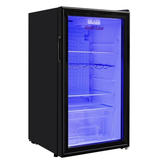 מקרר משרדי דלת זכוכית 90 ליטר Gold Line דגם BC-140GS