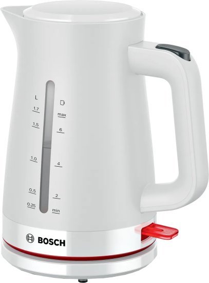קומקום 1.7 ליטר Bosch MyMoment TWK3M124 2400W - צבע לבן - שנתיים אחריות יבואן רשמי BSH