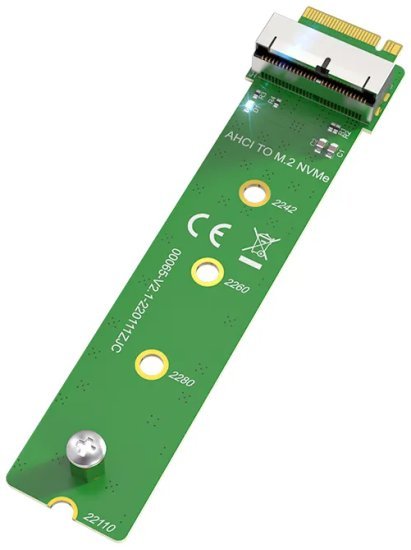 מתאם NVMe M.2 ל-Maiwo KT065 12PIN+16PIN AHCI