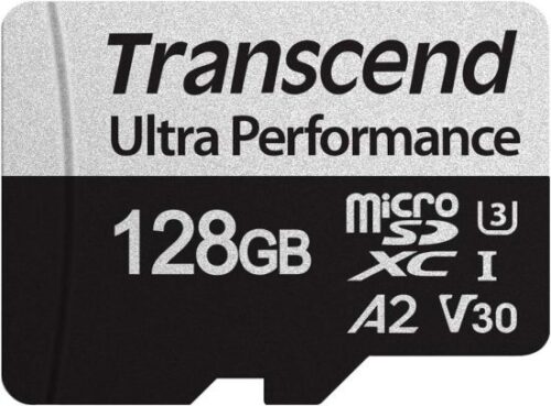 312067_b_1.jpg כרטיס זכרון Transcend USD340S Micro SDXC UHS-I U3 A2 V30 C-10 TS128GUSD340S - נפח 128GB - כולל מתאם ל-SD