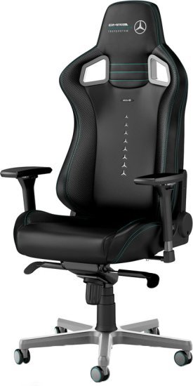 כיסא מחשב גיימינג סדרת EPIC דגם Mercedes AMG Petronas Motorsport מבית Noblechairs - מהדורה מיוחדת - צבע שחור