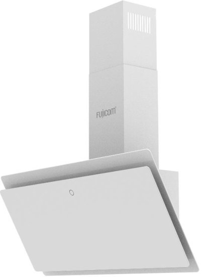 קולט אדים צמוד-קיר רוחב 90 ס''מ Fujicom FJ-CHT74W - זכוכית לבנה