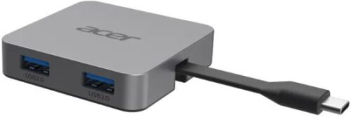 תחנת עגינה 4 ב-1 עם חיבור Acer USB Type-C - כסוף