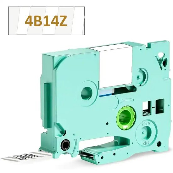 סרט מדבקה - צבע הדפסה זהב על שקוף - ברוחב 18 מ''מ ואורך 8 מטר למדפסת D480BT מבית Aimo - דגם 4B14Z