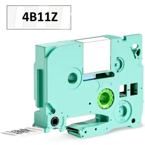 סרט מדבקה - צבע הדפסה שחור על שקוף - ברוחב 18 מ''מ ואורך 8 מטר למדפסת D480BT מבית Aimo - דגם 4B11Z