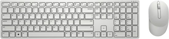 סט מקלדת ועכבר אלחוטיים Dell KM5221W-WH-HEB - צבע לבן