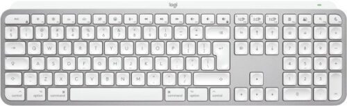 מקלדת אלחוטית מוארת Logitech MX Keys S Wireless Keyboard For Mac - צבע Pale Gray