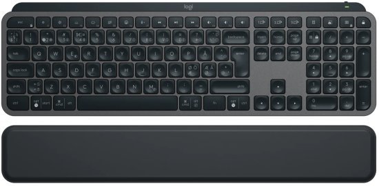 314733_b_1.jpg מקלדת אלחוטית מוארת Logitech MX Keys S עם משענת יד - צבע שחור