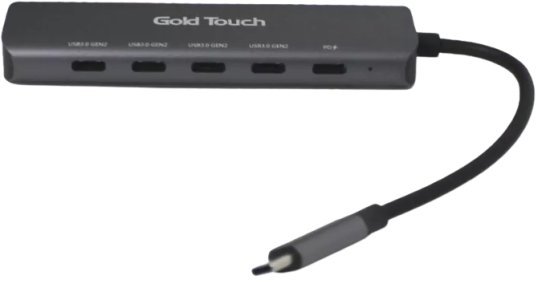 מפצל 5 חיבורים Gold Touch USB-C USB3.2 PD