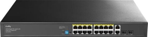 מתג Cudy 16-Port Gigabit PoE+ GS1018PS2 עם 2 חיבורי Uplink GbE ו-2 חיבורי Uplink SFP