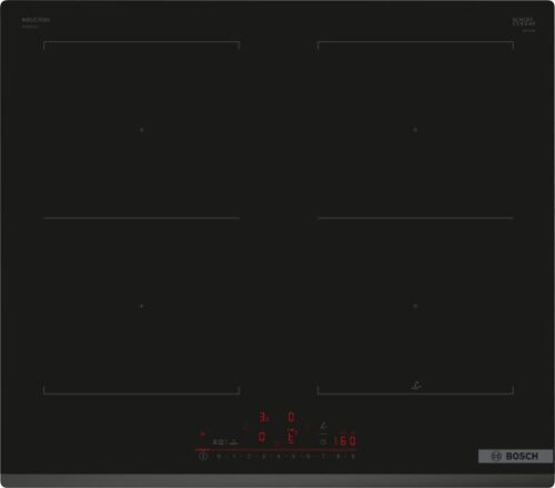 כיריים אינדוקציה 4 אזורי בישול 60 ס''מ Bosch Serie 6 PVQ631HC1E CombiZone 7400W - תלת פאזי - צבע שחור - שנה אחריות יבואן רשמי BSH