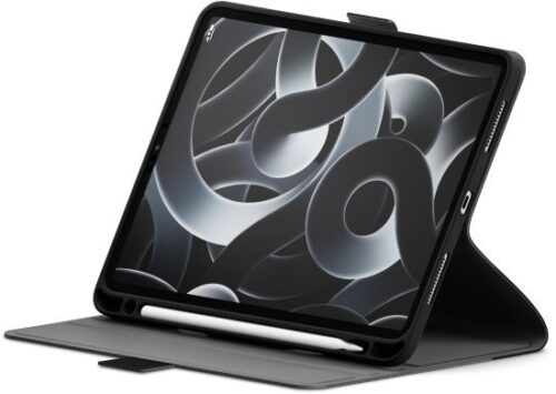 כיסוי Cygnett Tekview ל- Apple iPad Pro 12.9 Inch 18/20/21/22 / Apple iPad Air 13 Inch M2 / M3 עם אחסון ל- Apple Pencil - צבע שחור / אפור