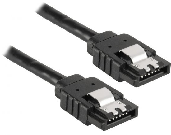 כבל נתונים Sata III 6Gbps עם קליפס Gold Touch