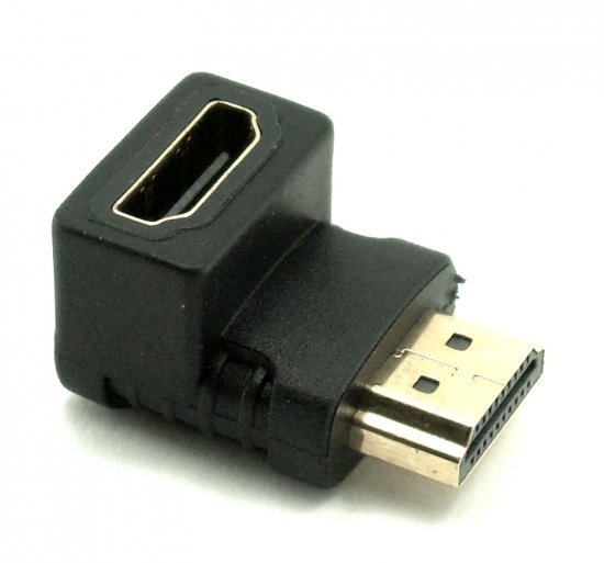 מתאם HDMI נקבה לחיבור HDMI זכר 90 מעלות