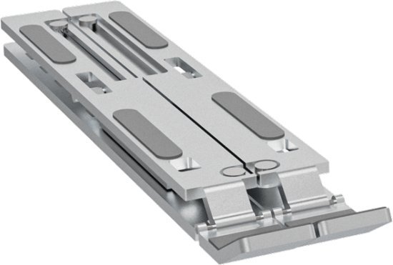 מעמד שולחני מתקפל למחשב נייד וטאבלט דגם TAB2 מבית זרועות שיח - צבע כסוף