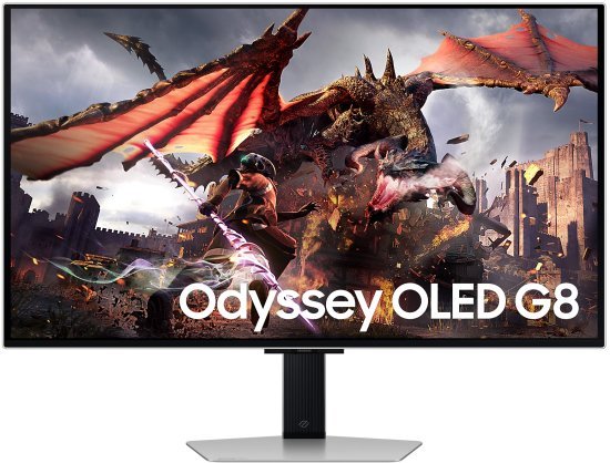 מסך מחשב גיימינג Samsung Odyssey OLED G8 S32DG802SM UHD 32'' 0.03ms 240Hz
