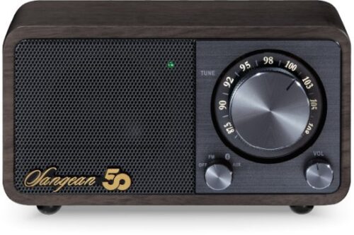 רדיו נייד SANGEAN WR-7 Anniversary Wooden Analog Radio With Bluetooth - צבע אגוז כהה