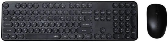 324448_b_1.jpg סט מקלדת ועכבר אלחוטיים Rapoo X260SB E.H - צבע שחור - שפה עברית / אנגלית