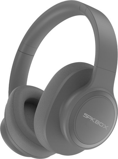 אוזניות קשת Over-Ear אלחוטיות SPK BOX Bluetooth - צבע אפור