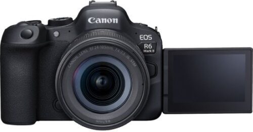 מצלמה דיגיטלית ללא מראה Canon EOS R6 Mark II - גוף מצלמה + עדשת Canon RF 24-105mm F4-7.1 IS STM - צבע שחור