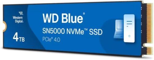 כונן קשיח Western Digital Blue SN5000 WDS400T4B0E 4TB M.2 2280 PCIe NVMe