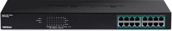 מתג לא מנוהל TRENDnet TPE-TG160g GREENnet 16-Port Gigabit PoE+ (250W) (Version v3.0R)