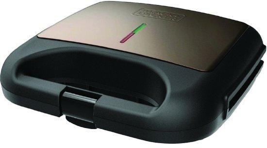 טוסטר לחיצה עוצמתי 750W - בעל פלטות עם ציפוי נגד הדבקה לניקוי קל ומהיר דגם BXSA752E מבית Black+Decker - שנתיים אחריות יבואן רשמי.