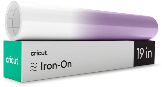 נייר Iron-On בגודל 30.5X61 ס''מ מבית Cricut - משנה צבע בשמש - מלבן לסגול