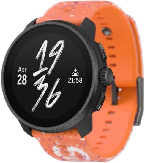 שעון ספורט חכם עם מסגרת Stainless Steel דגם Suunto Race S - צבע Power Orange