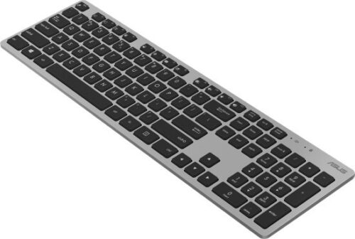 סט מקלדת ועכבר אלחוטיים Asus W5000 (Copilot) - עברית / אנגלית - צבע אפור