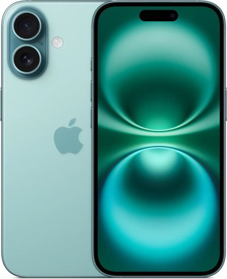 אייפון Apple iPhone 16 128GB - צבע Teal - שנה אחריות יבואן רשמי - ללא מטען וללא אוזניות