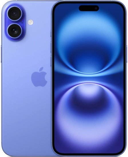 אייפון Apple iPhone 16 Plus 128GB - צבע Ultramarine - שנה אחריות יבואן רשמי - ללא מטען וללא אוזניות