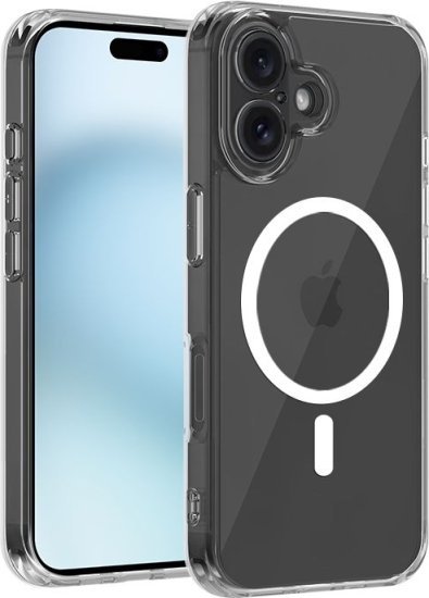 כיסוי OTAO Durable עם MagSafe ל-iPhone 16 Plus - צבע שקוף