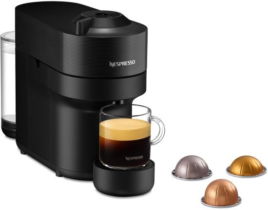 מכונת קפה Nespresso Vertuo Pop - צבע שחור - שנה אחריות יבואן רשמי