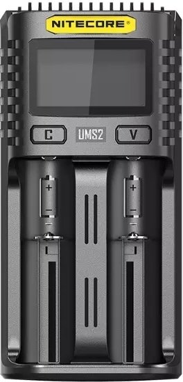 338454_b_1.jpg מטען סוללות חכם 4000mA מקסימלי דגם UMS2 מבית Nitecore - צבע שחור