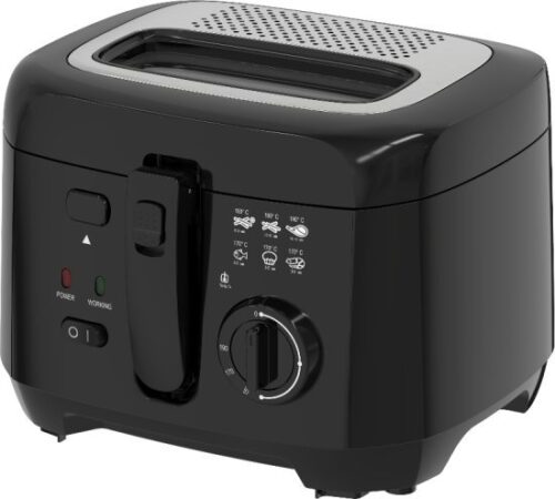 סיר טיגון חשמלי 2.5 ליטר Hemilton 1800W - צבע שחור