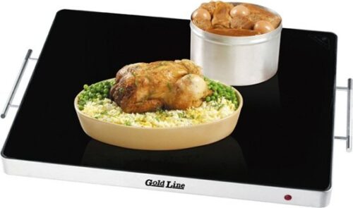 פלטת שבת זכוכית 4 סירים דגם ATL-480 מבית Gold Line - כשרה באישור מכון צמת