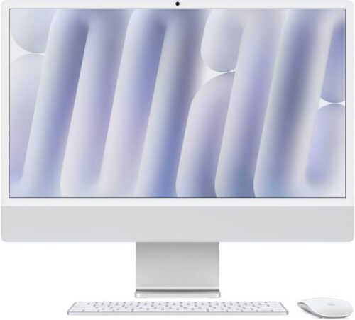 מחשב Apple iMac 24 Inch M4 Chip 10-Core CPU 10-Core GPU 1TB Storage 32GB RAM - דגם Z1K1000CD - צבע כסוף - Standard Glass