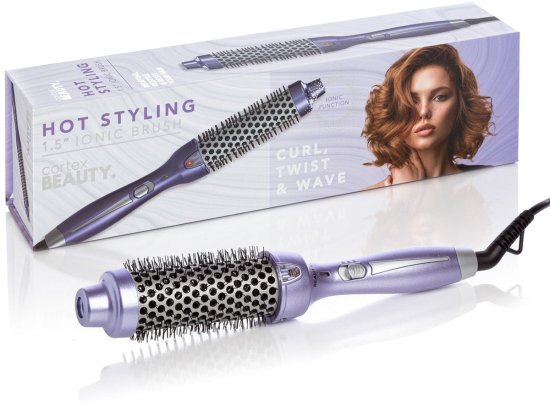 Cortex - מברשת סטיילינג יונית בקוטר 1.5 אינץ' - צבע סגול