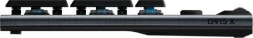 מקלדת גיימינג מכנית אלחוטית Logitech G915 X Lightspeed Low Profile - מתג Clicky - צבע שחור