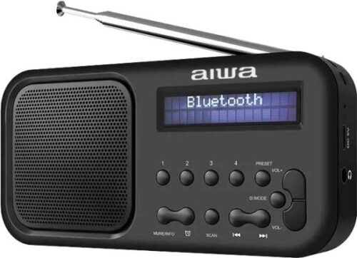 רדיו טרנזיסטור FM דיגיטלי נייד עם בלוטוס Aiwa 5W ASOBU