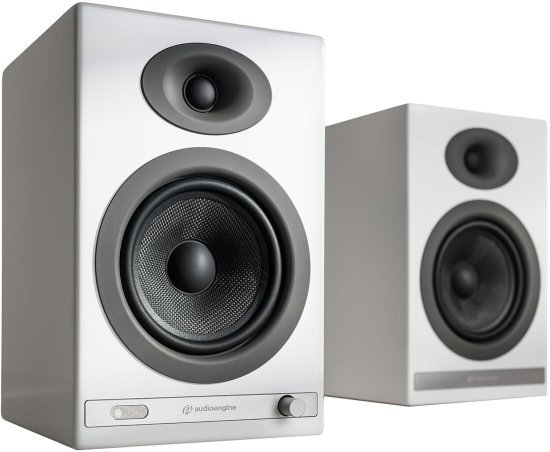 רמקולים מוגברים אלחוטיים Audioengine HD5 - צבע לבן מבריק