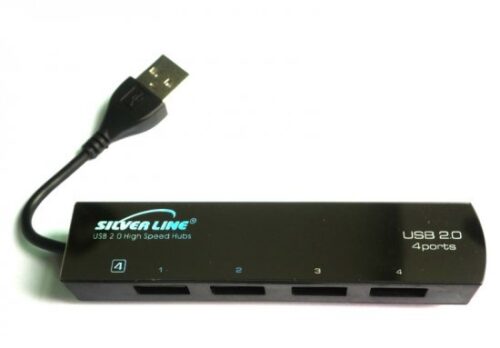 מפצל 4 יציאות Silver Line Hub USB 2.0