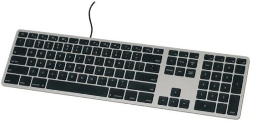 346275_b_1.jpg מקלדת חוטית למחשב MAC מבית Matias - בצבע Space Gray - פריסה אמריקאית בשפה עברית / אנגלית